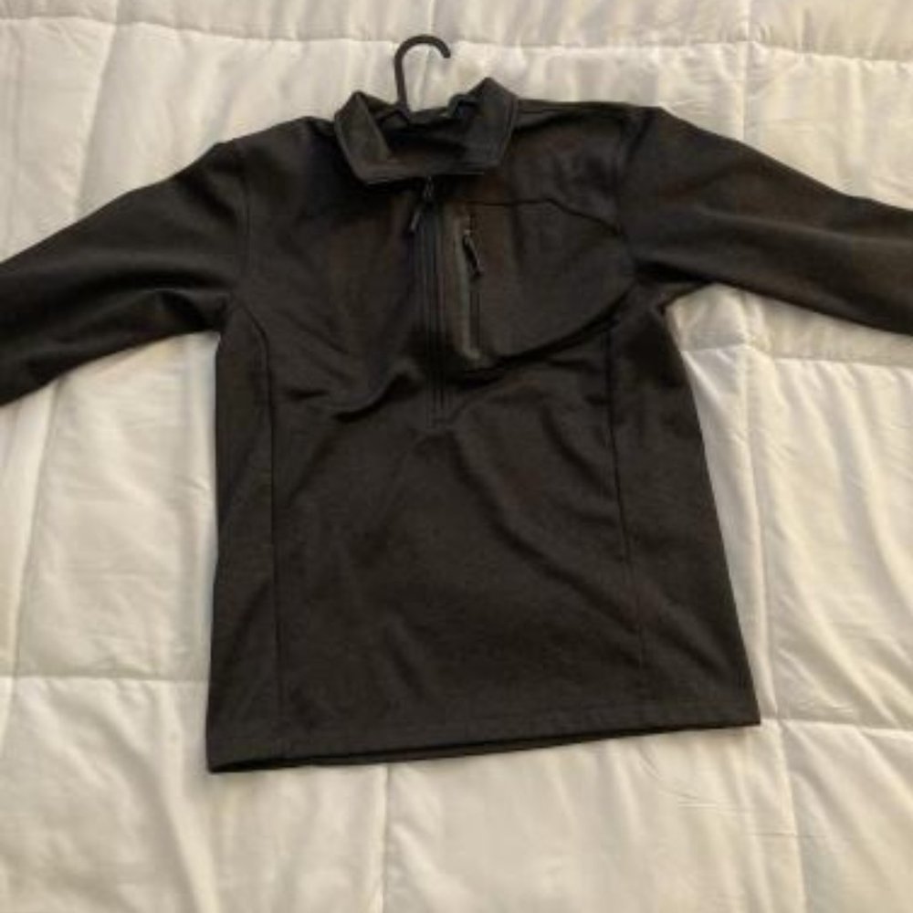 Gray 1/4 quarter zip north face